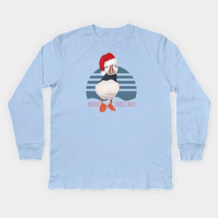 New Year Puffin Kids Long Sleeve T-Shirt